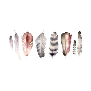 Multicolor Feathers T-Shirt