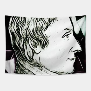 Anders Gustaf Ekeberg Black and White Portrait | Anders Gustaf Ekeberg Artwork 3 Tapestry