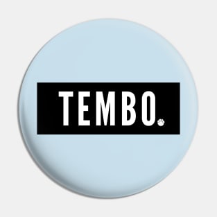 black TEMBO logo Pin