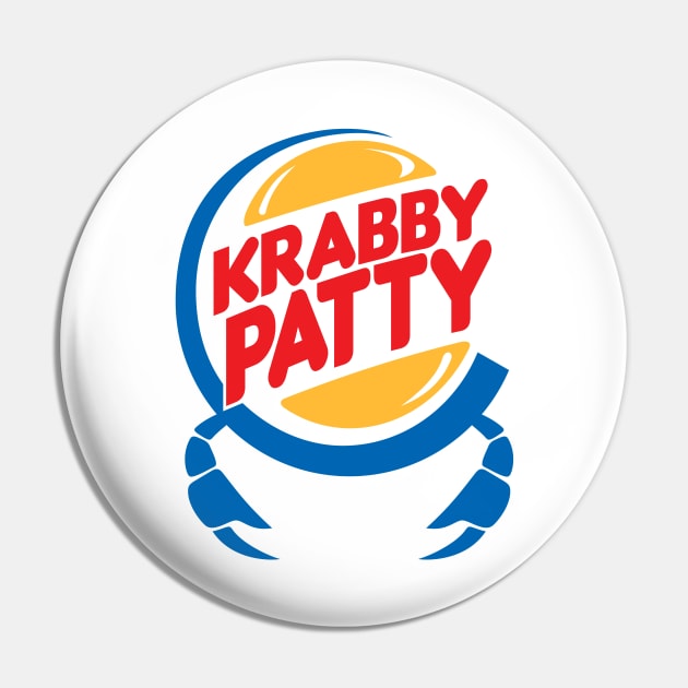 Crab Patty Pin by familiaritees