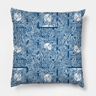 Ocean Wave Personification Pillow