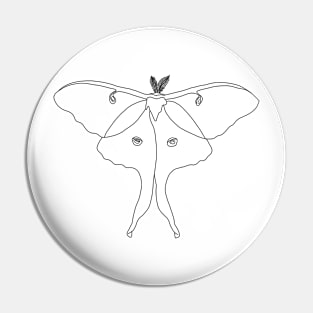 luna moth Pin