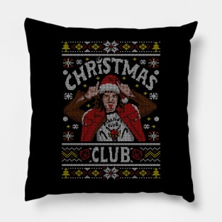 Christmas Club Ugly Sweater Pillow