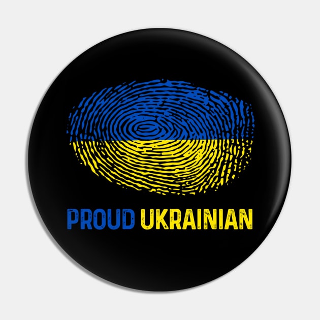 Ukraine Flag Proud Ukrainian Pin by Scar