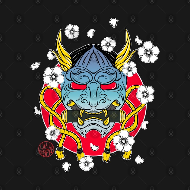 Hannya, the mask of the demon by Ukiyograph