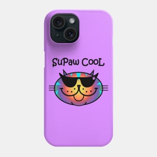 SuPaw CooL - rainbow tabby Phone Case