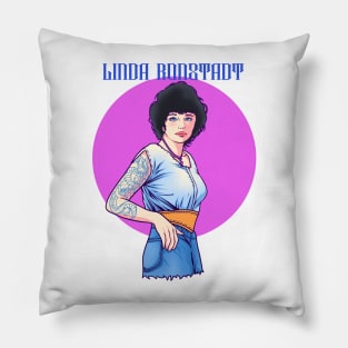 Linda Ronstadt Fan Art Design Pillow