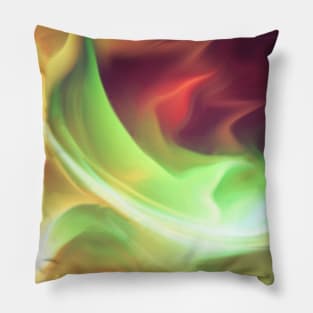 Galaxy Fire Burst Abstract Art Pillow