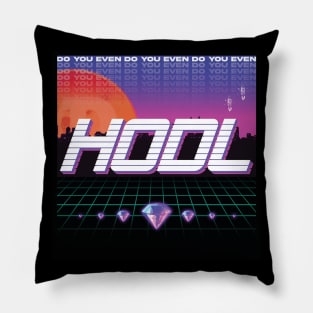 Doge! HODL! Vaporwave! Pillow