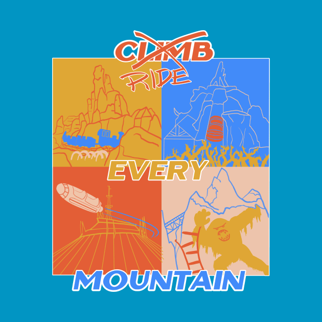 Ride Every Mountain Theme Park Art by Smagnaferous