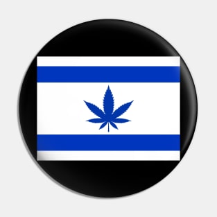 Israeli weed flag Pin