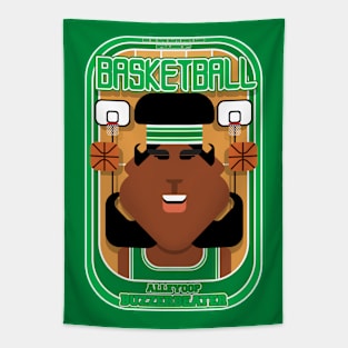 Basketball Green - Alleyoop Buzzerbeater - Aretha version Tapestry