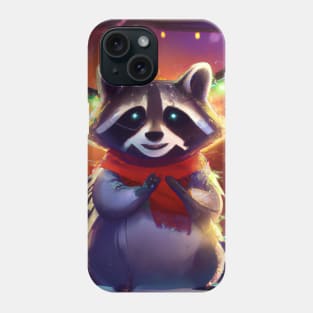 Cute Raccoon Drawing Phone Case