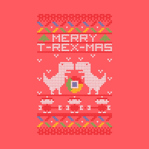 T-Rex-Mas Ugly Christmas Sweater by maped