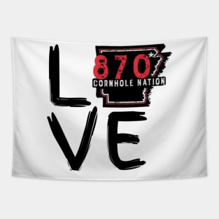 870 Love Large Font Tapestry