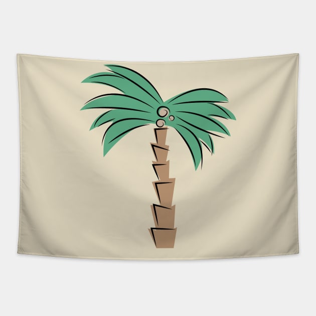 abstract palm tree Tapestry by JDP Designs