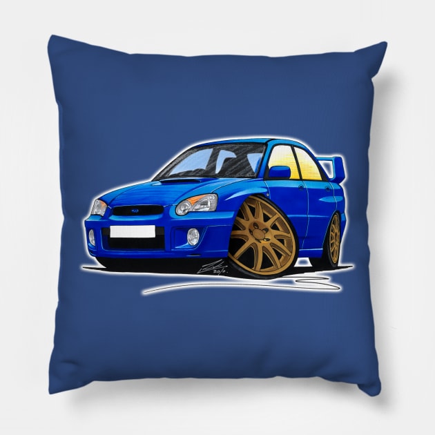 Subaru Impreza (03-06) Blue Pillow by y30man5