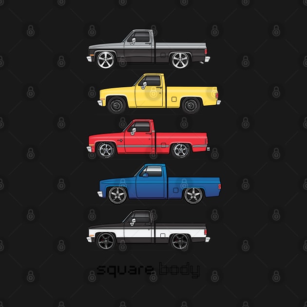 Five trucks by JRCustoms44