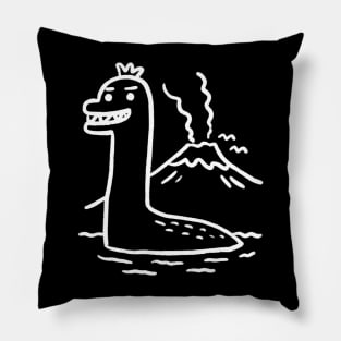 Dinosaur: prince ( Black ) Pillow