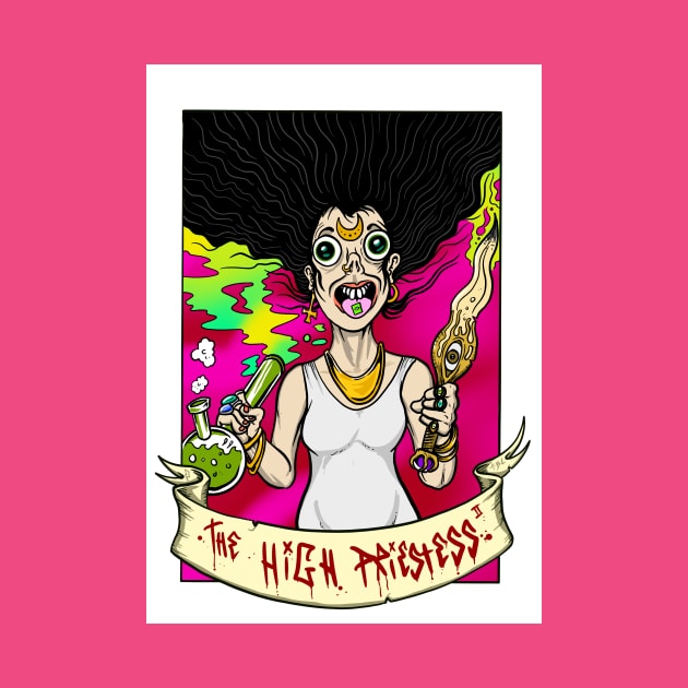 High Priestess tarot by Brownlazer