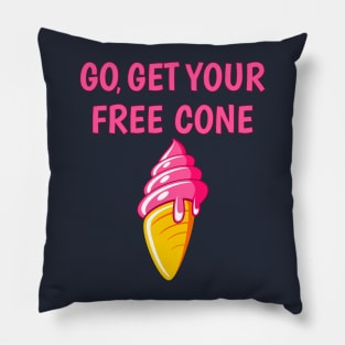 Get Your Free Cone Ice Cream Lover Pillow