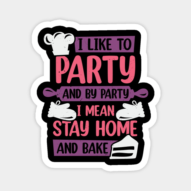 Funny Baking Lover Cake-Decorator Baker Gift Magnet by Dolde08