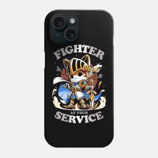 Fighter's Call - Cat Gamer Phone Case