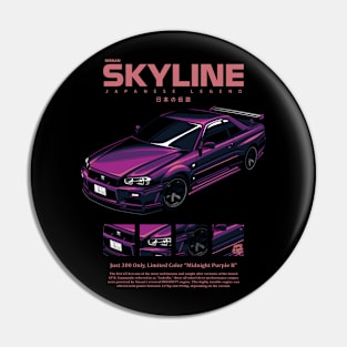 SKYLINE R34 MIDNIGHT PURPLE Pin