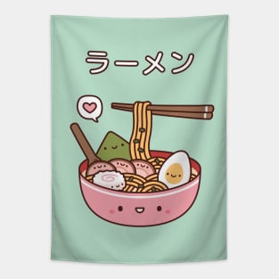 Cute Japanese Ramen Noodles Tapestry