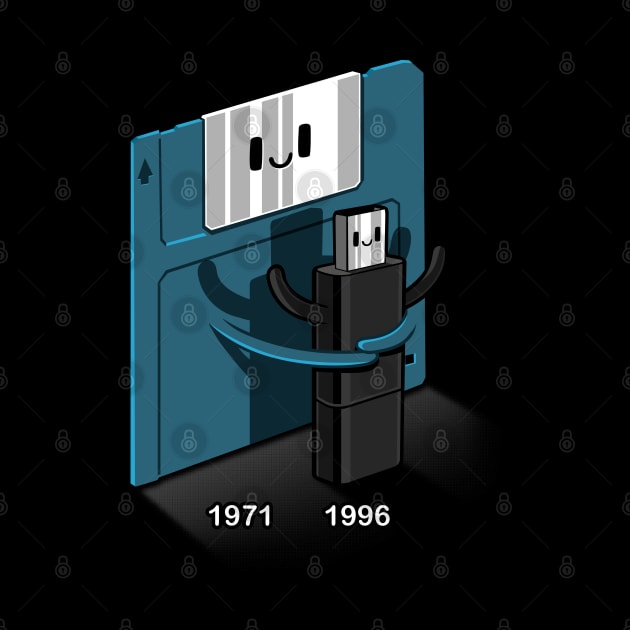 Diskette hug USB by albertocubatas