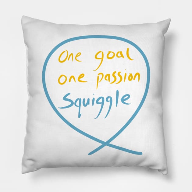 #13 The squiggle collection - It’s squiggle nonsense Pillow by stephenignacio