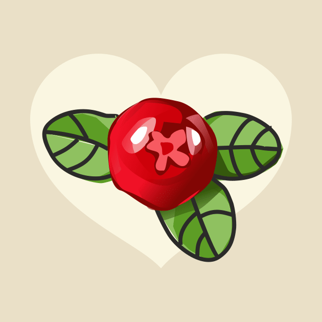 Sweet cranberry in the heart by Voxyterra