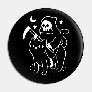 Black Cat in riders Pin