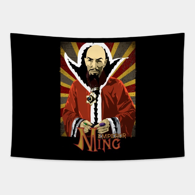 Emperor Ming Design Tapestry by HellwoodOutfitters