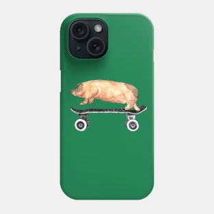 Tony Pig Loves to Skate! Phone Case