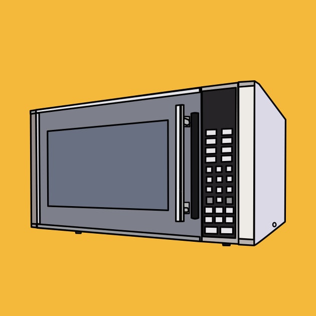 Microwave cartoon illustration by Miss Cartoon