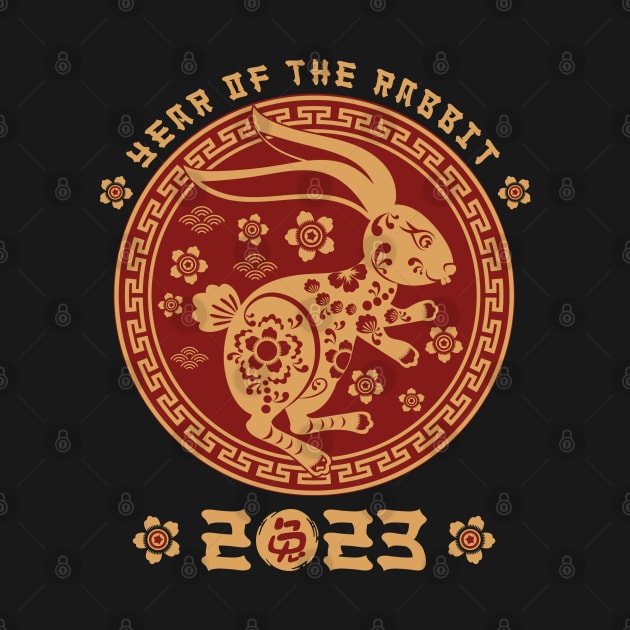 Year Of The Rabbit 2023 Zodiac Happy Chinese New Year 2023 by Charaf Eddine