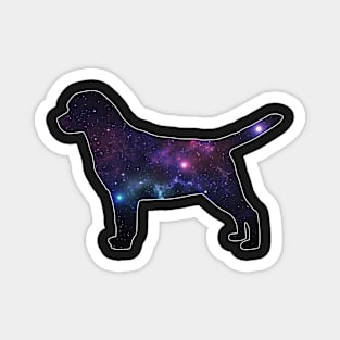 Galaxy Labrador Retriever Silhouette Magnet