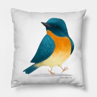 Tickells Blue Flycatcher Bird Pillow