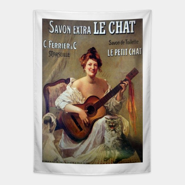 Le Savon, vintage French poster Vintage French Soap Tapestry