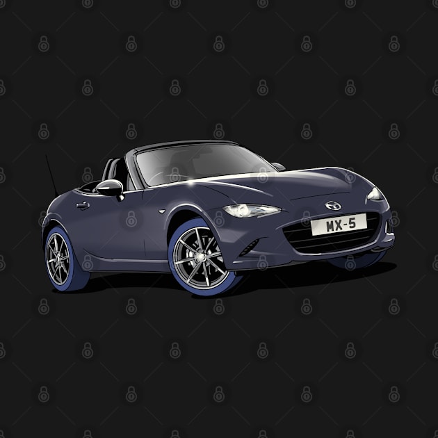 Mazda MX-5 Mark IV in black by Webazoot