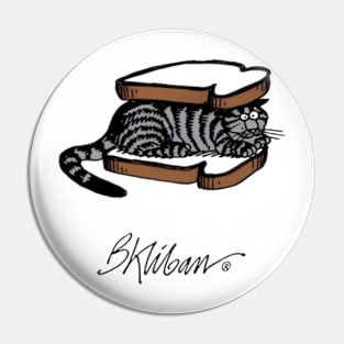 B kliban cat, hamburger sandwich cat Pin