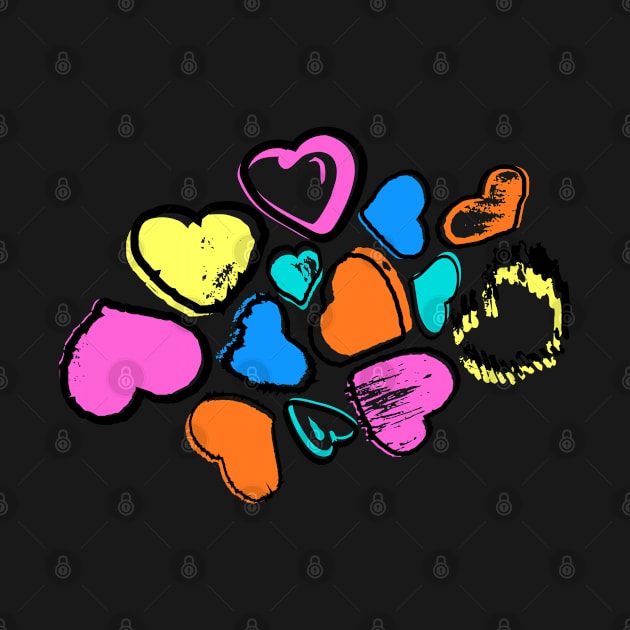 Colorful hearts by Ljuko