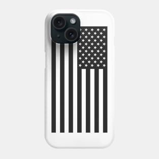 US Flag Down - Black Phone Case