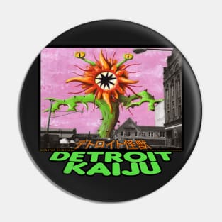 Shinohana, Death 'Flower Day' at Eastern Market! - Pete Coe's Detroit Kaiju series Pin