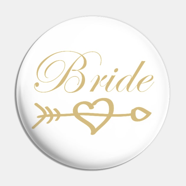 Bride - Wedding Gift Pin by HappyGiftArt