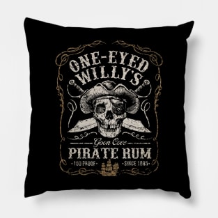 One Eyed Willy's Goon Cover Pirate Rum Pillow