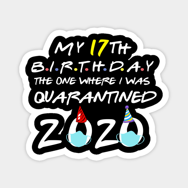 my 17th birthday the one where i was quarantined 2020 Magnet by DODG99