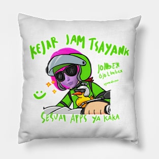 piknikpiknik xfoocodecoco ForYourDay : KEJAR JAM TSAYANK Pillow