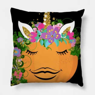 Pumpkin Unicorn Pillow